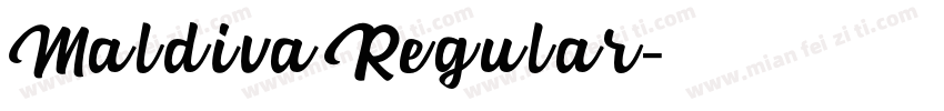 Maldiva Regular字体转换